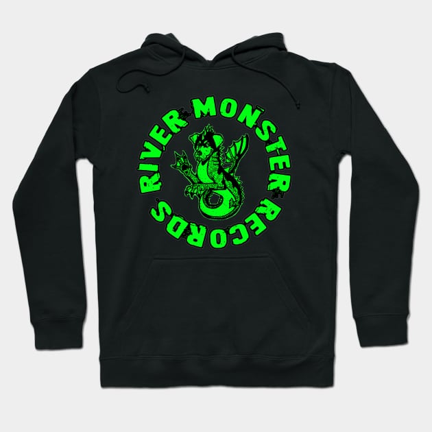 River Monster Records Green Logo Hoodie by River Monster Records 